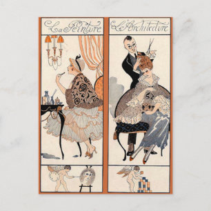 Art Deco Beauty Postcard