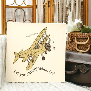 Art Deco Bi-planes - let your imagination fly. Canvas Print
