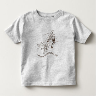 Art Deco Bi-planes - let your imagination fly. Toddler T-Shirt