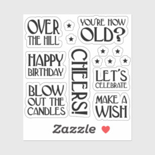 Art Deco Birthday Phrases