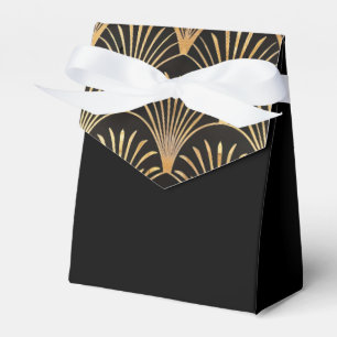 Art Deco Black And Gold Favour Box