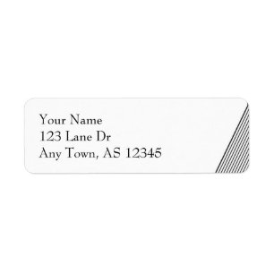 Art Deco Black and White Stripe