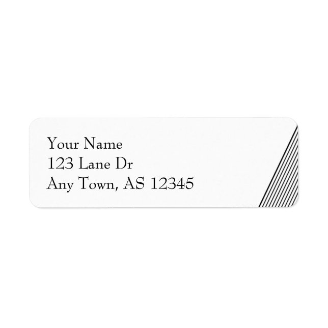 Art Deco Black and White Stripe (Front)