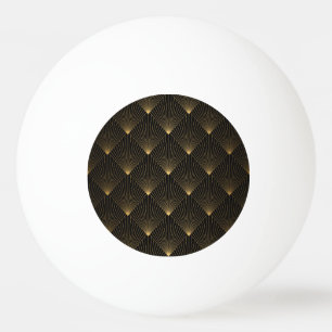 Art Deco: Black Gold Elegance. Ping Pong Ball