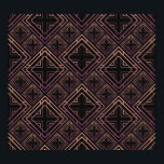 Art Deco Black-Gold Elegance Poster<br><div class="desc">Seamless pattern in Art Deco style. Black and golden tilework. 3d effect ceramic tiles. Luxury background Step into the Roaring '20s with Art Deco Luxury! Golden Tiles Shine. Art Deco Luxe: Golden Tilework Delight. Embrace the Roaring '20s! gatsby, nouveau, pattern, twenties, diamond, illustration, decor, frame, gold, retro, line, seamless, geometric,...</div>