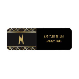 Art deco,black,gold,elegant,chic,monogram ready,