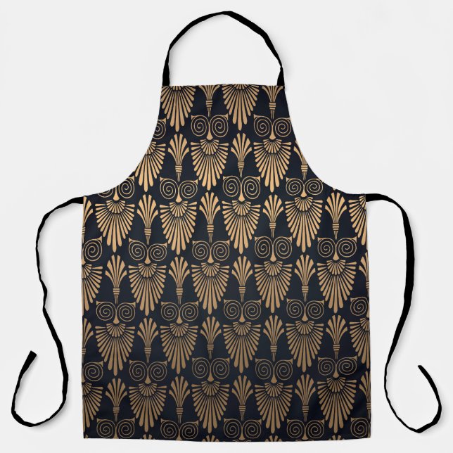 Art Deco Black Gold: Retro. Apron (Front)