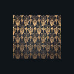 Art Deco Black Gold: Retro. Canvas Print<br><div class="desc">Art deco wallpaper. Black and gold pattern. Background in retro style. Vintage vintage illustration Step back in time with this art deco wallpaper in black and gold. Art Deco Wallpaper in Black and Gold for Retro and Vintage things. background, pattern, abstract, illustration, texture, decor, paper, vintage, gold, wall, retro, black,...</div>
