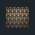 Art Deco Black Gold: Retro. Canvas Print<br><div class="desc">Art deco wallpaper. Black and gold pattern. Background in retro style. Vintage vintage illustration Step back in time with this art deco wallpaper in black and gold. Art Deco Wallpaper in Black and Gold for Retro and Vintage things. background, pattern, abstract, illustration, texture, decor, paper, vintage, gold, wall, retro, black,...</div>