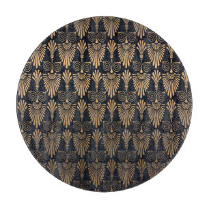 Art Deco Black Gold: Retro. Cutting Board