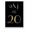 Art Deco Black Gold | Table Number Cards