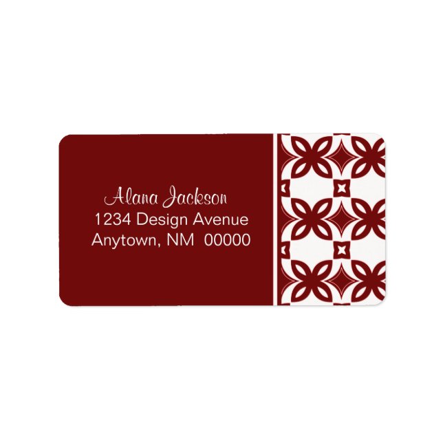 Art Deco Blooms Address Labels (Front)