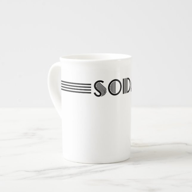 Art Deco Bone China Mug (Front Left)