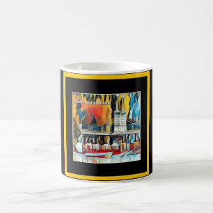 Art Deco Boston Swan Boats Coffee Mug