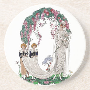 Art deco bride coaster