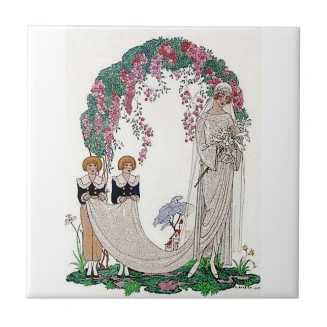 Art Deco Bride Tile (Front)