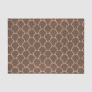 Art Deco Brown Gold Crafting Tissue Paper