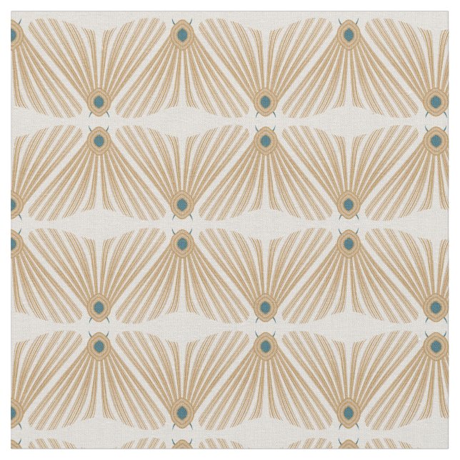 Art Deco bugs pastel Fabric (Close Up)