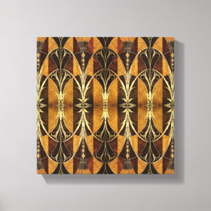 Art Deco Burl Wood Canvas Print