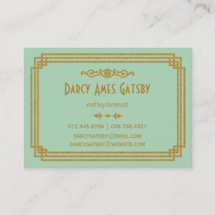 Art Deco Business Cards