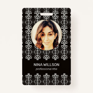 Art Deco Business ID ID Badge