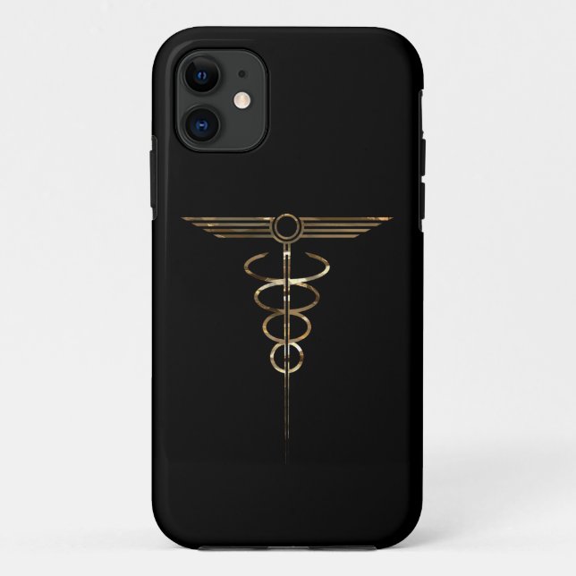 Art Deco Caduceus Case-Mate iPhone Case (Back)