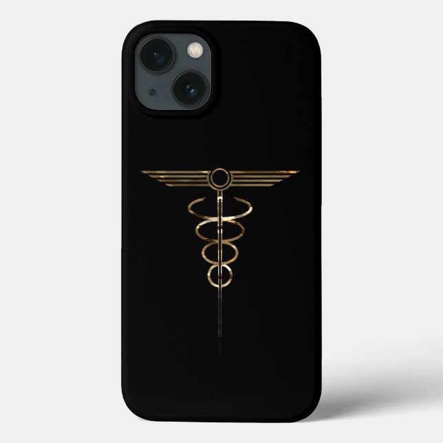 Art Deco Caduceus Case-Mate iPhone Case (Back)