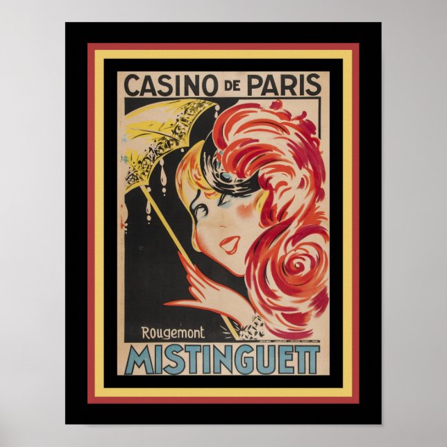 Art Deco Casino de Paris Cabaret Poster (Front)