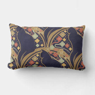 Art Deco Cat Floral Pattern Throw Pillows