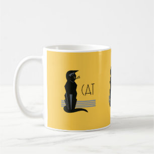 Art Deco Cat Mug