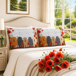 ART DECO CHOWS rough - limited production Pillowcase