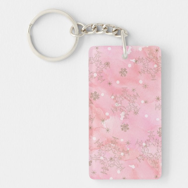 Art Deco Christmas Key Ring (Front)