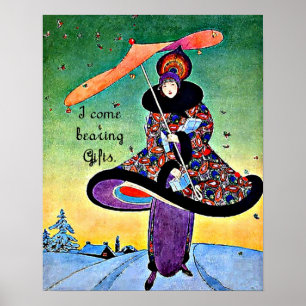 Art Deco Christmas Poster