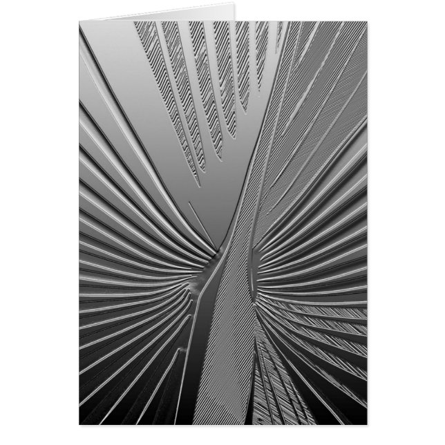 Art Deco chrome palm leaf (Front)