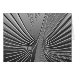 Art Deco chrome palm leaf