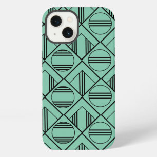 Art Deco Circles and Diamonds iPhone 13 Case