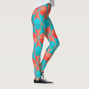 Art Deco Circles and Triangles Leggings