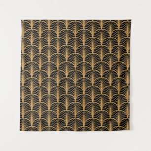 Art Deco Classic: Geometric Vintage Ornament. Tapestry