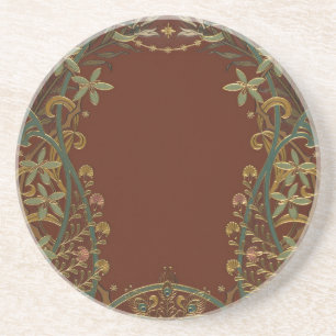 art deco coaster