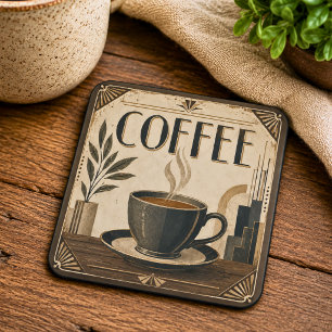 Art Deco Coffee Coaster