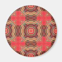 Art Deco Colourful Swirl Retro Abstract Art