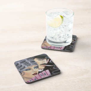 Art Deco Couple Coaster