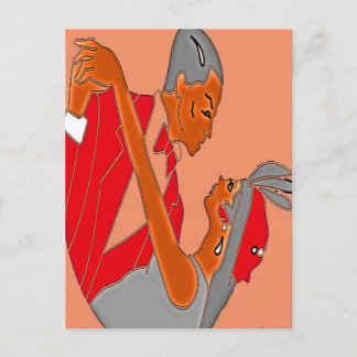 ART DECO COUPLE POSTCARD