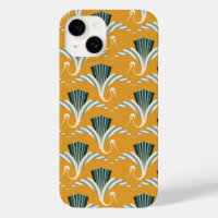 Art Deco Crane - yellow background