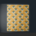 Art Deco Crane - yellow background Tapestry<br><div class="desc">Art Deco Crane - yellow background</div>