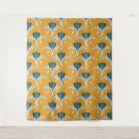 Art Deco Crane - yellow background