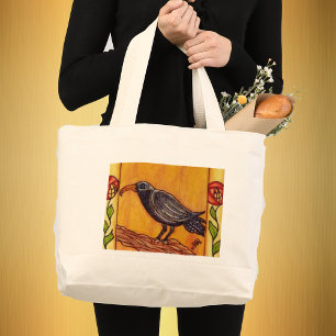 Art Deco Crow and Roses Bag