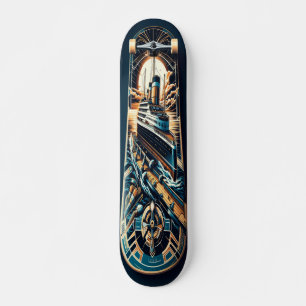 "Art Deco Cruiser Deck" Skateboard