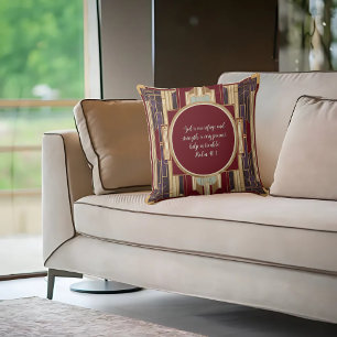 Art Deco Customisable Bible Verse Cushion