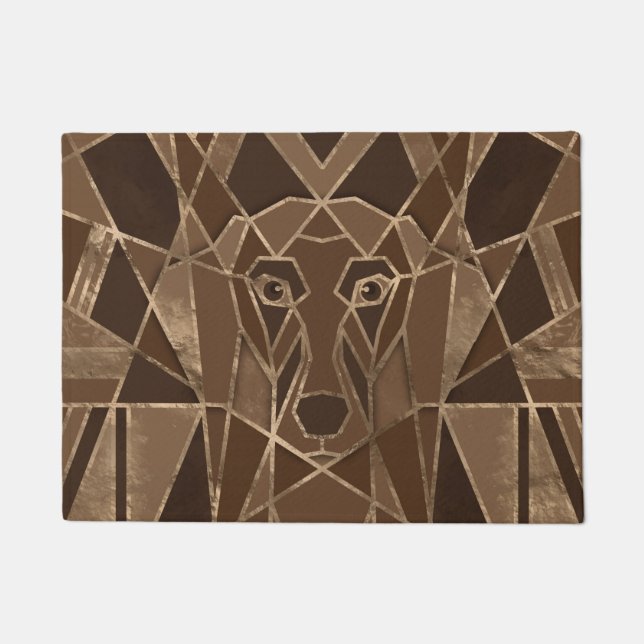 Art Deco Dachshund dog Doormat (Front)